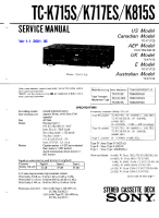 Sony TC-K815S - Service Manual 